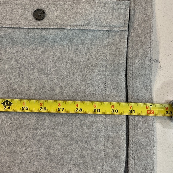 Banana Republic Light Gray Shirt Jacket MEDIUM - Picture 10 of 12